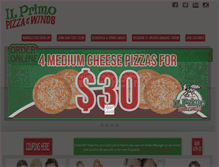 Tablet Screenshot of ilprimopizza.com